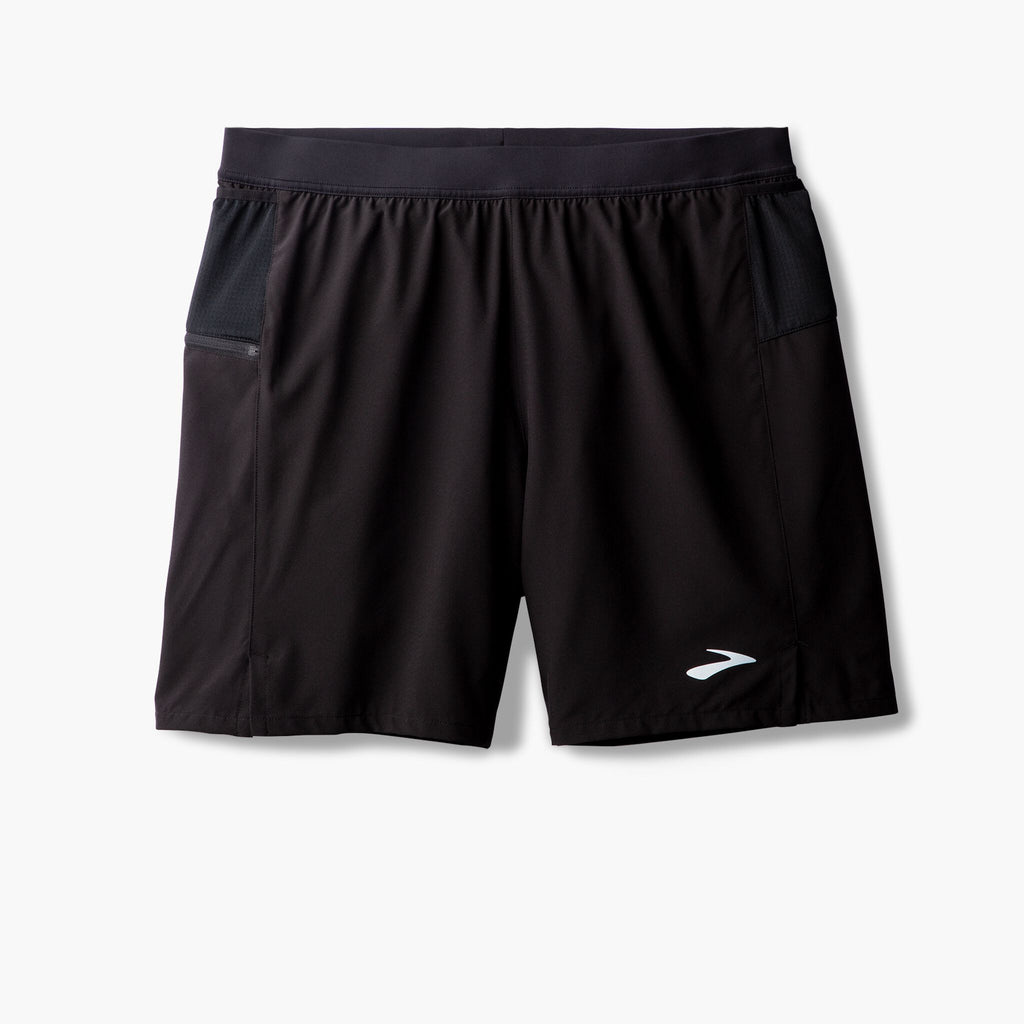 Brooks Men's Journey 7" 2-in-1 Short Black lateral
