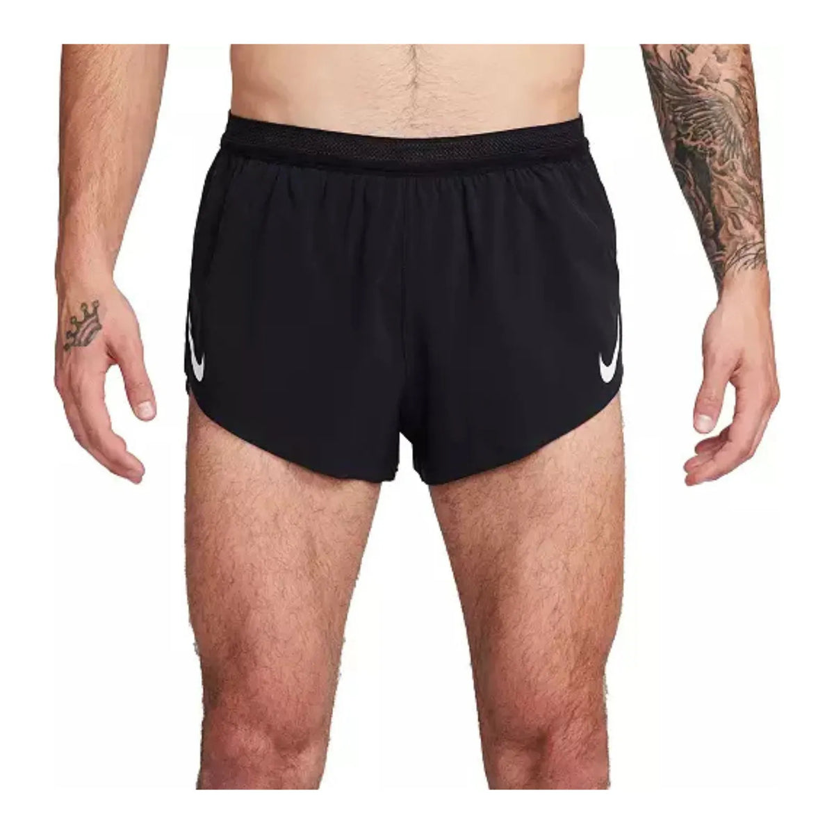 Nike Men's Dri-FIT Aeroswift 2" Brief-Lined Running Shorts 010 Black/Summit White