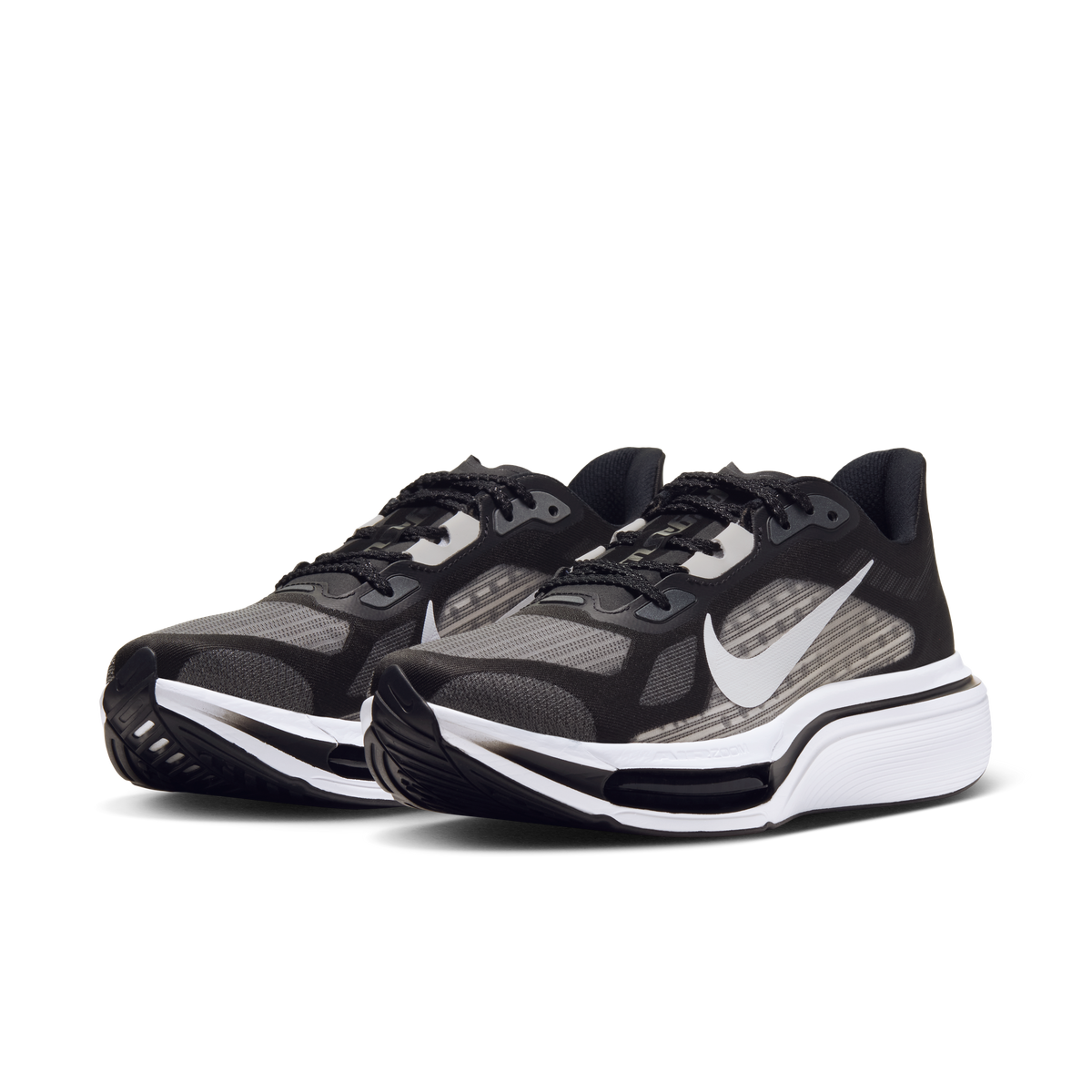 Women's Pegasus Plus 2 002 Black/White-SmokeGrey pair angle
