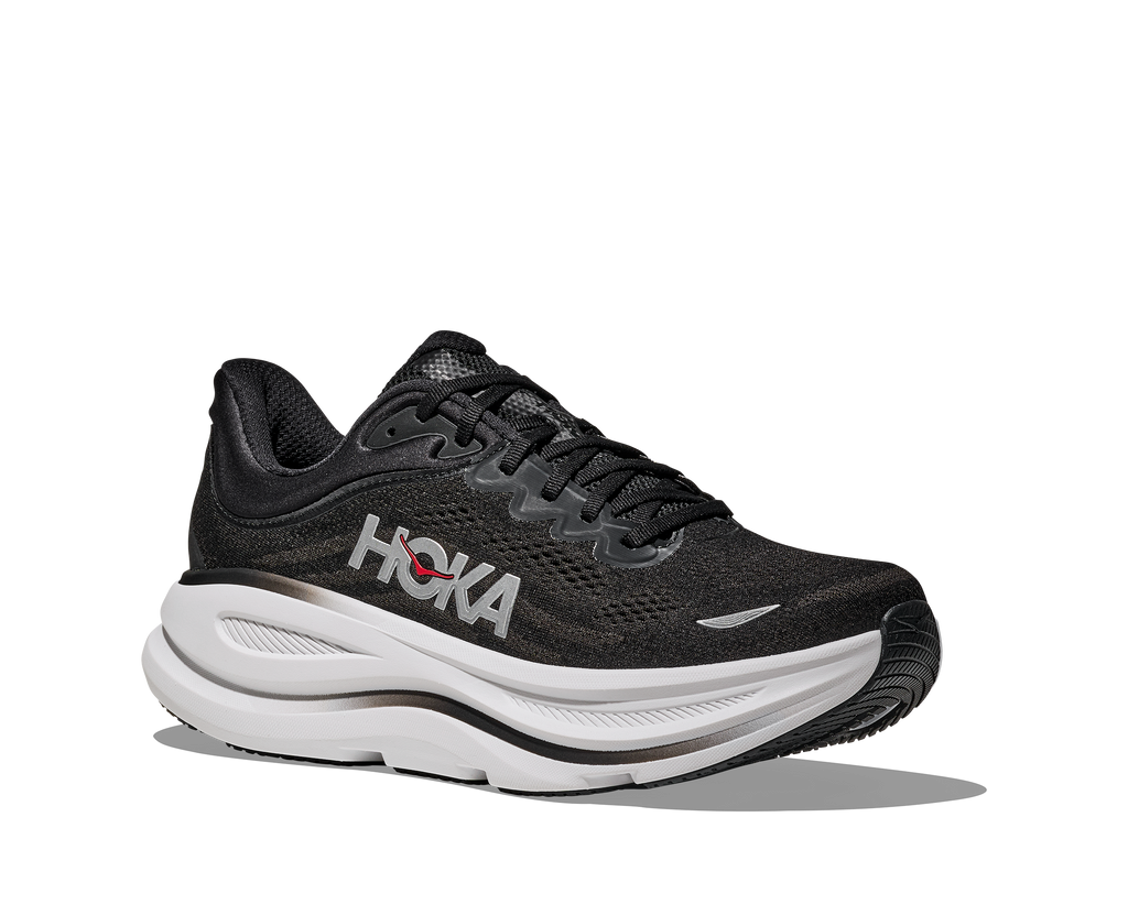Hoka Men's Bondi 9 BKVR Black/Vermillion