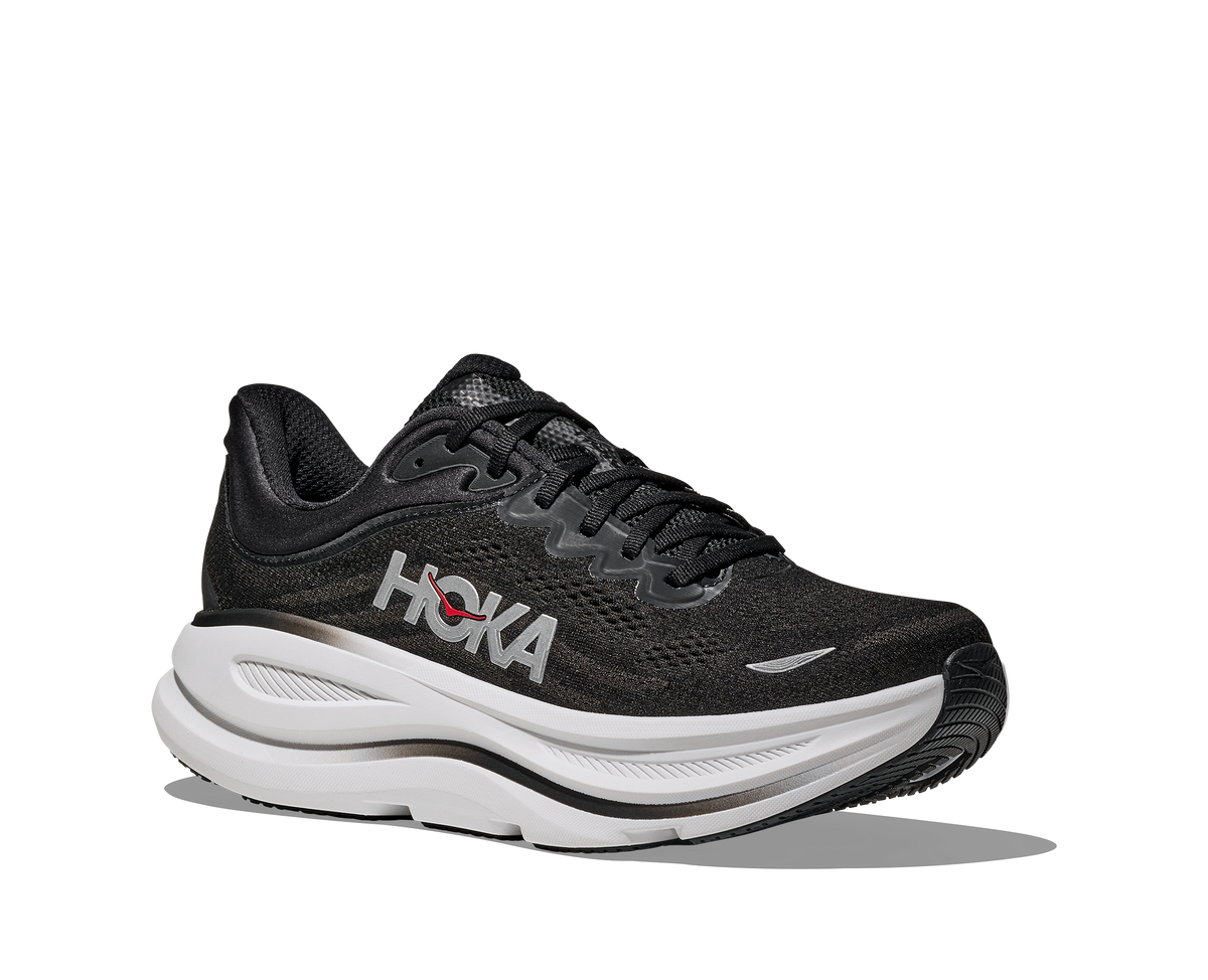 Hoka Men's Bondi 9 BKVR Black/Vermillion