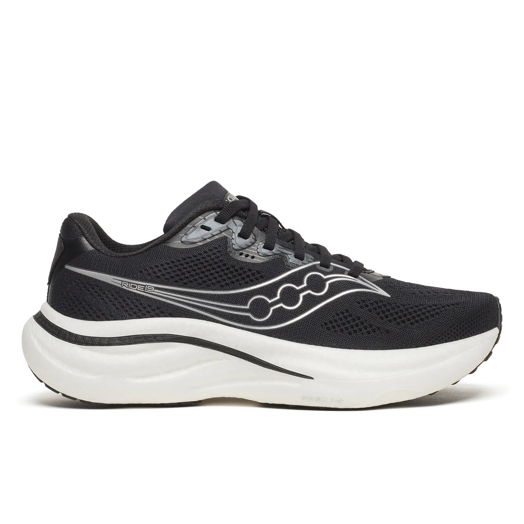 Saucony Women's Ride 19 100 Black/Silver