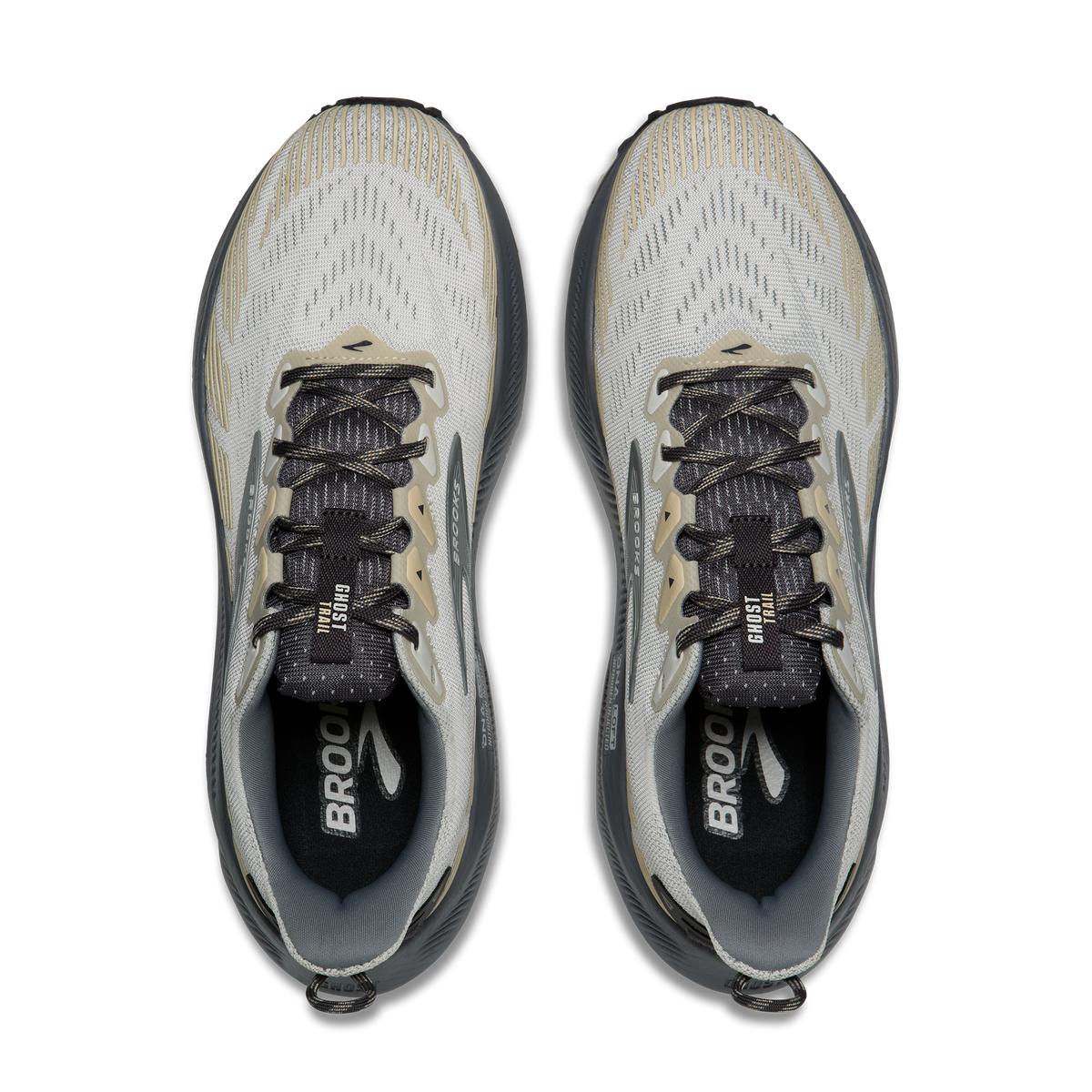 Brooks Men's Ghost Trail 015 Gray/Gray/BleachedSand top