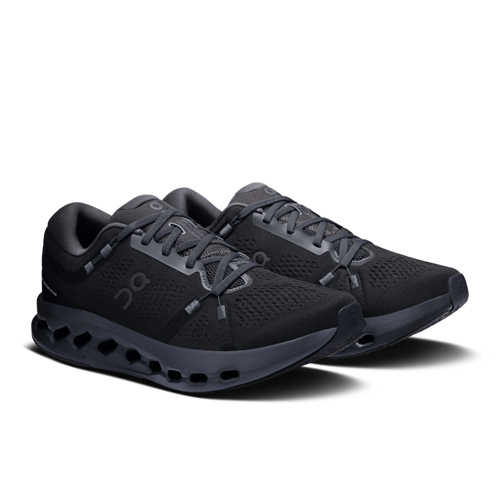 On Running Men's Cloudsurfer 2 1043 Black/Black pair angle