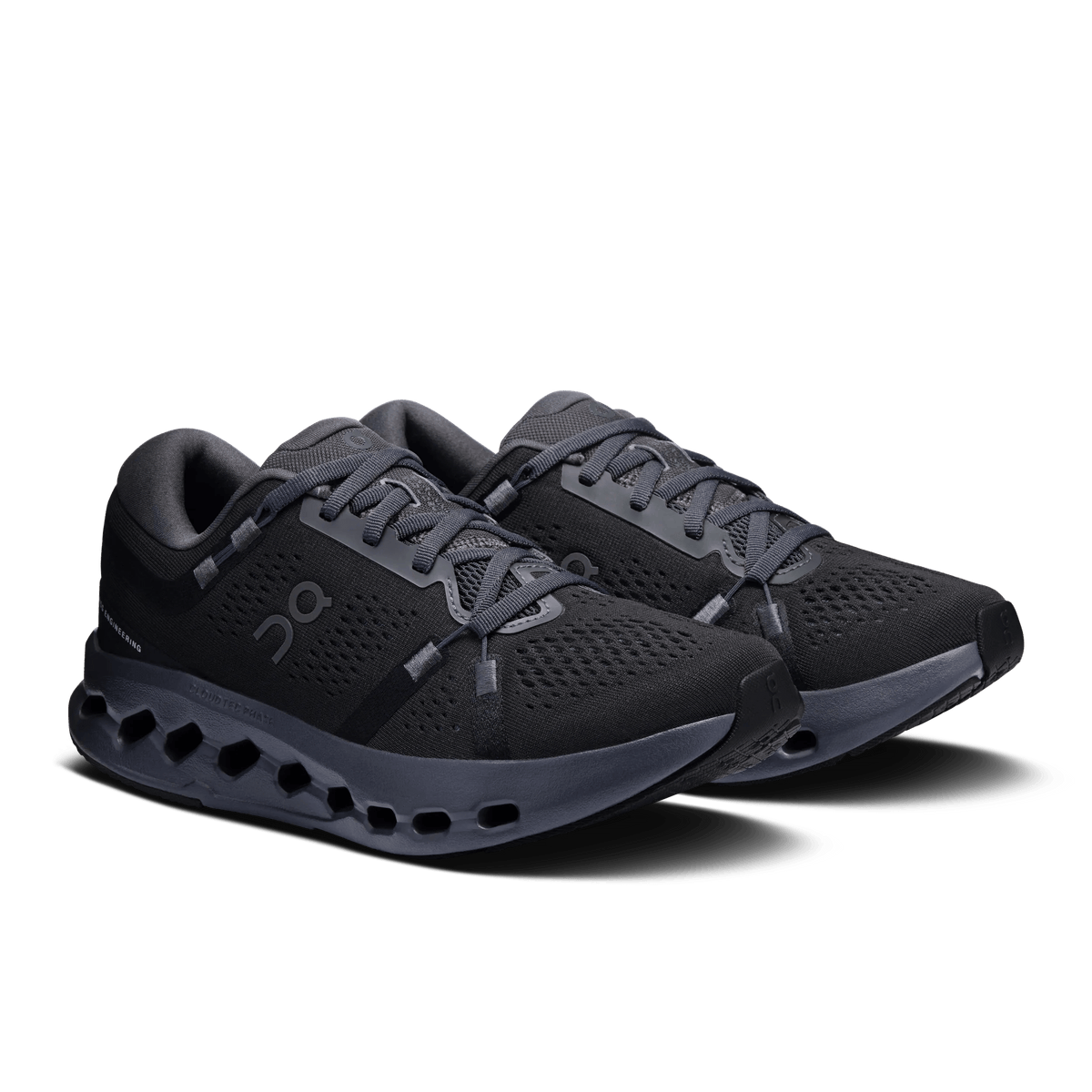 On Running Women's Cloudsurfer 2 1043 Black/Black pair angle