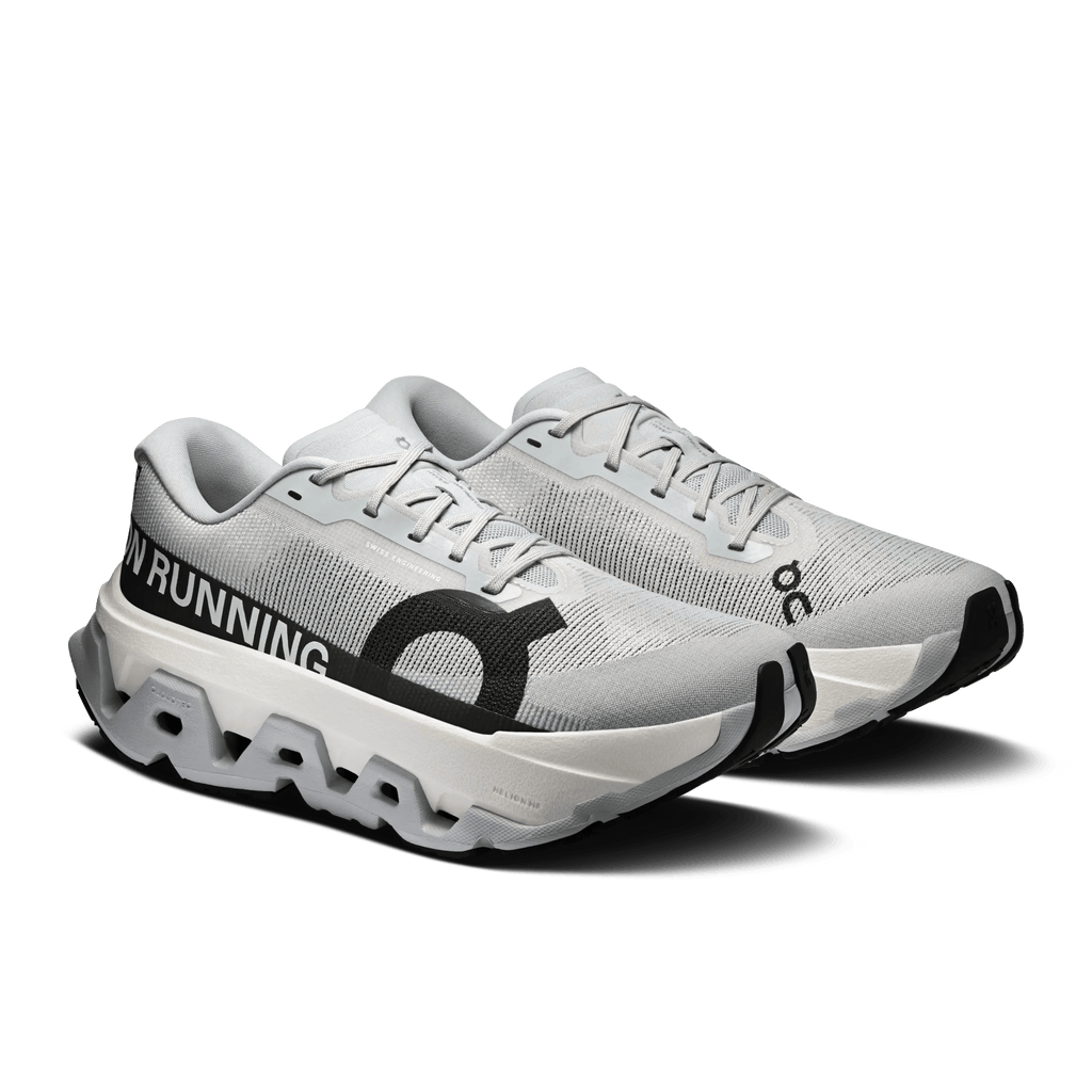 On Running Women's Cloudmonster 3 Hyper 0117 Glacier/Black pair angle