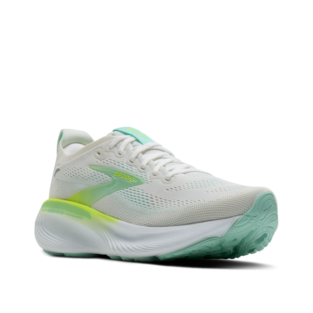 Brooks Women's Adrenaline GTS 25 145 White/Nightlife/Yucca pair angle