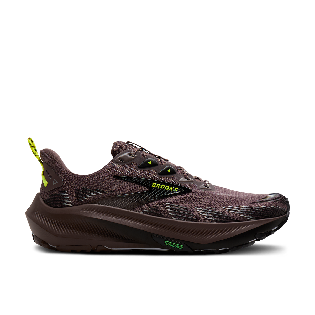 Brooks Men's Ghost Trail 207 Brown/Black/Nightlife lateral