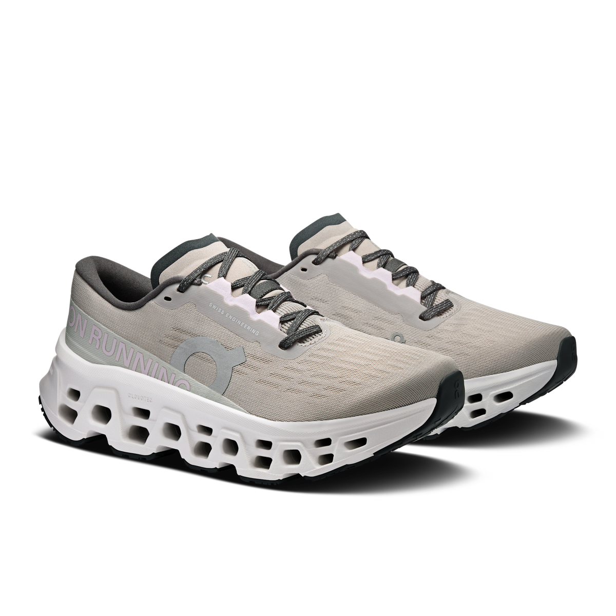 On Running Women's Cloudmonster 3 4861 Truffle/Ivory pair angle