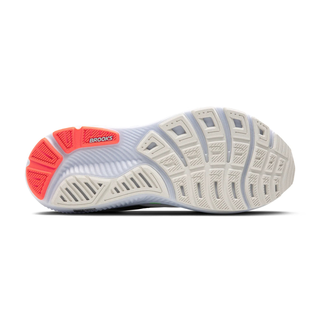 Brooks Men's Ghost 17 112 White/PinkClay/Gecko
