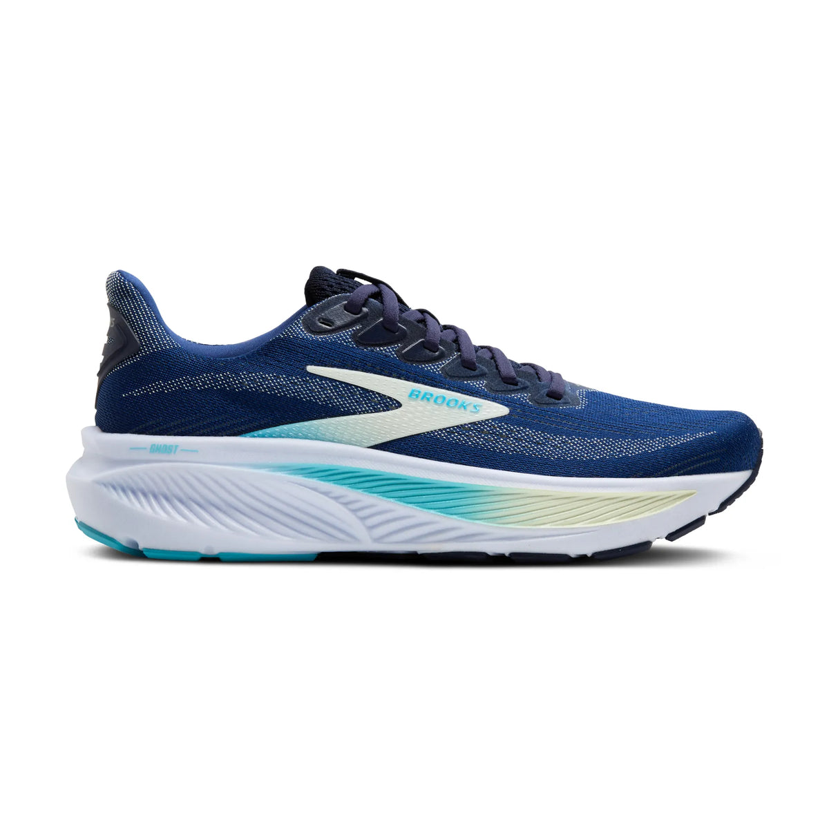 Brooks Women's Ghost 17 458 Navy/Green/Turquoise