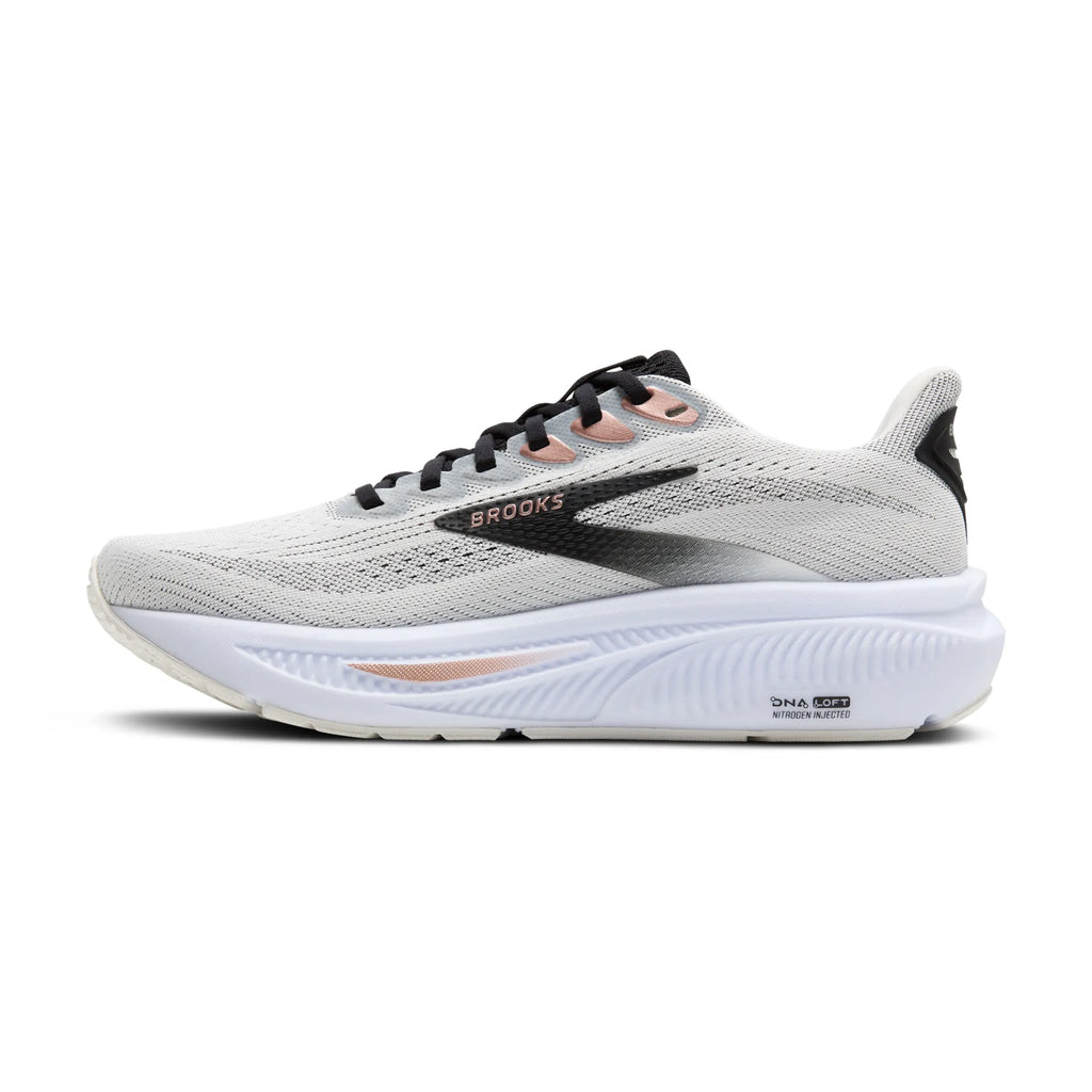 Brooks Women's Ghost 17 105 White/Black/RoseGold