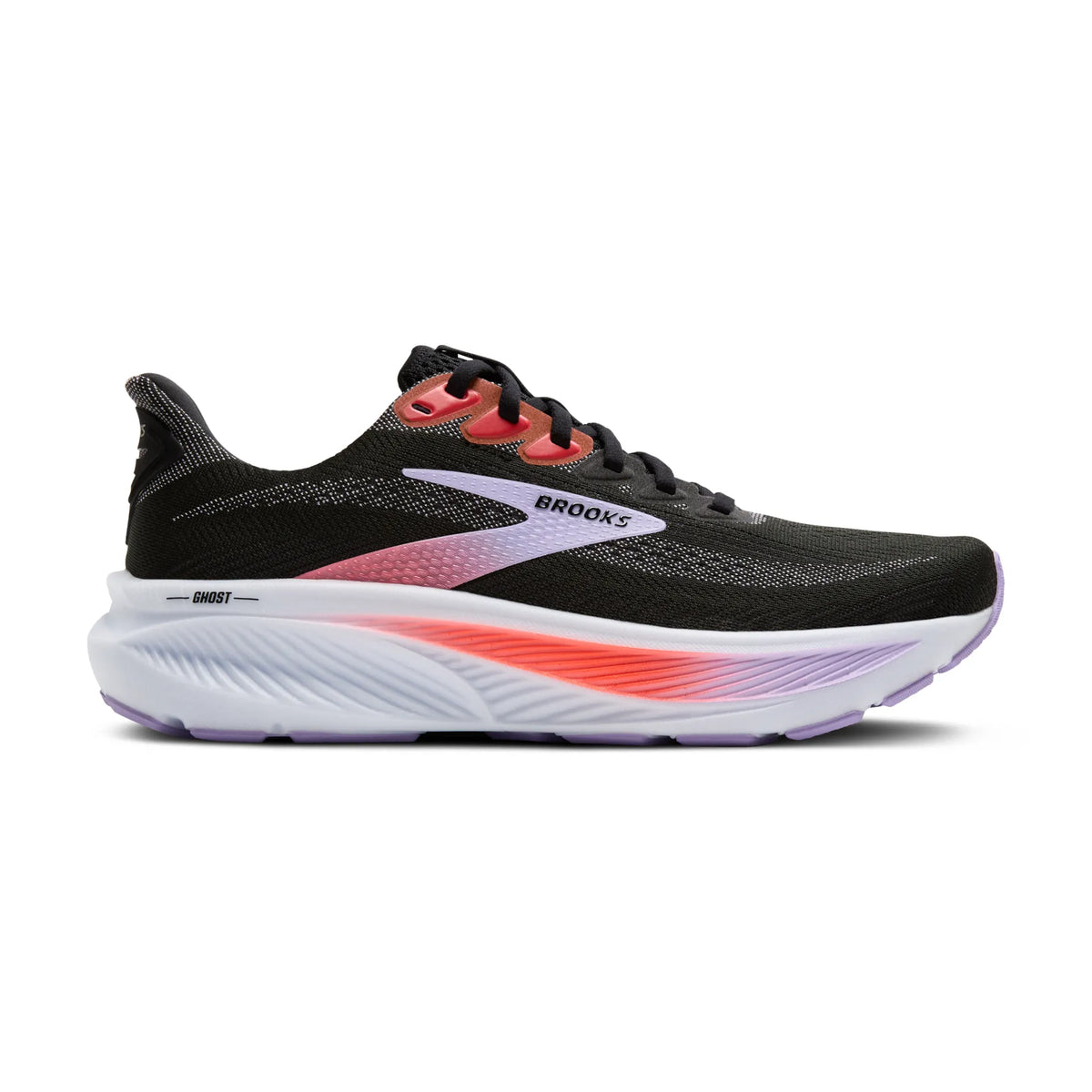 Brooks Women's Ghost 17 080 Black/Purple/Coral
