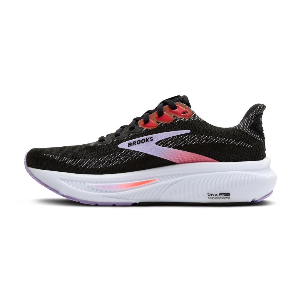 Brooks Women's Ghost 17 080 Black/Purple/Coral