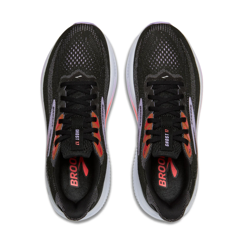 Brooks Women's Ghost 17 080 Black/Purple/Coral