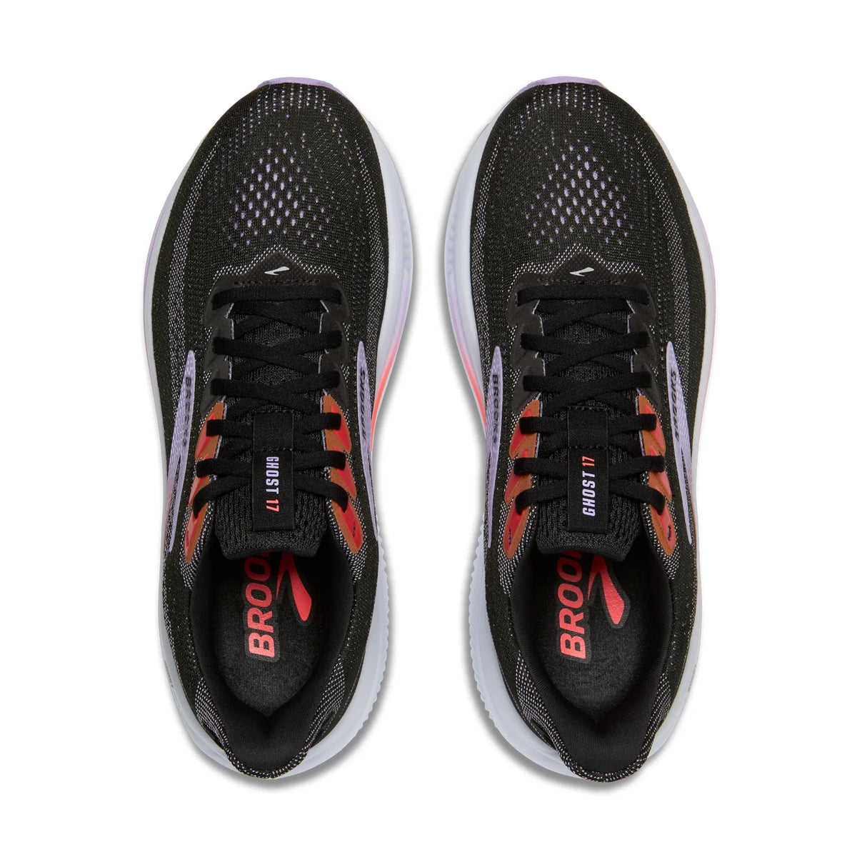 Brooks Women's Ghost 17 080 Black/Purple/Coral