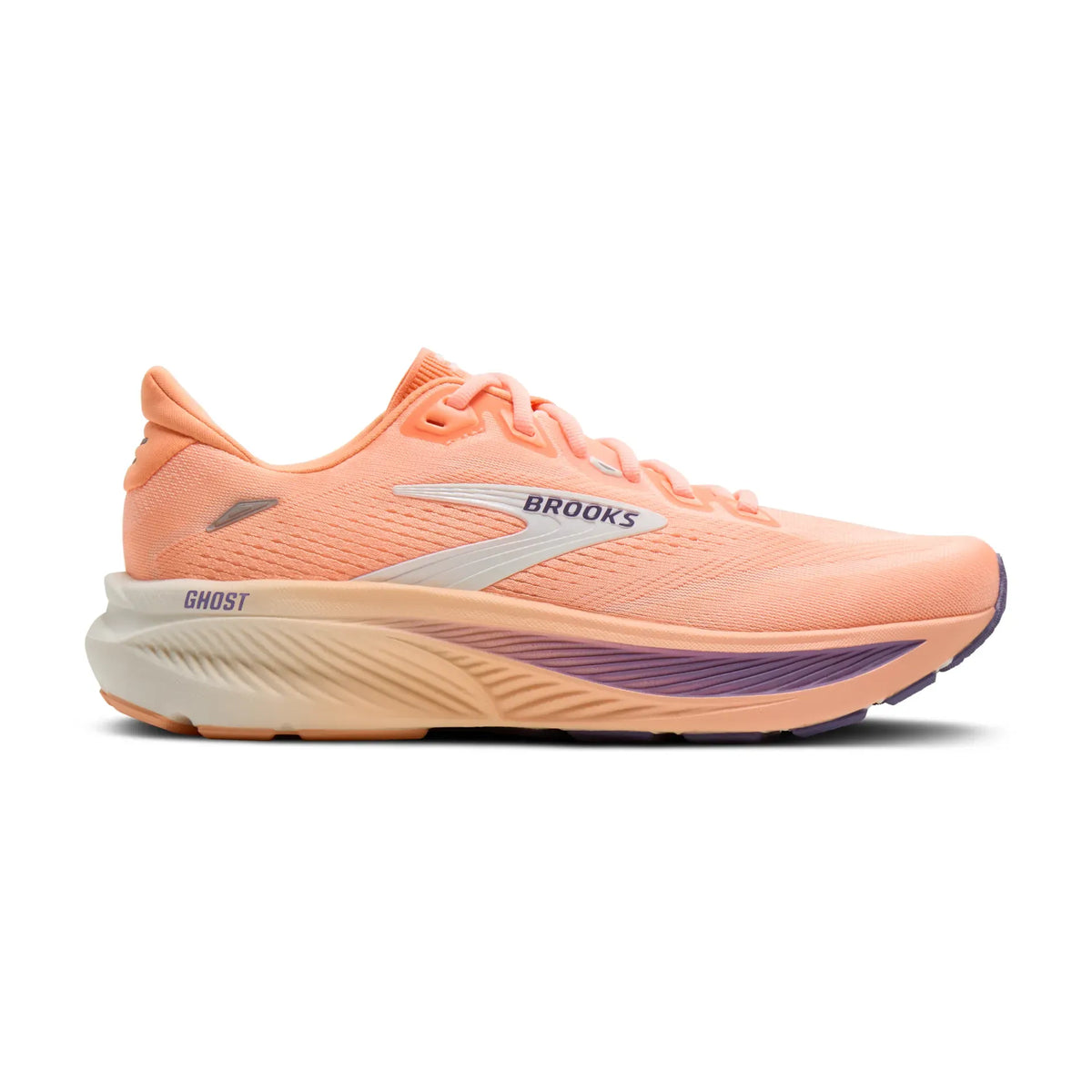Brooks Women's Ghost 18 857 Peach/Grape/Coconut