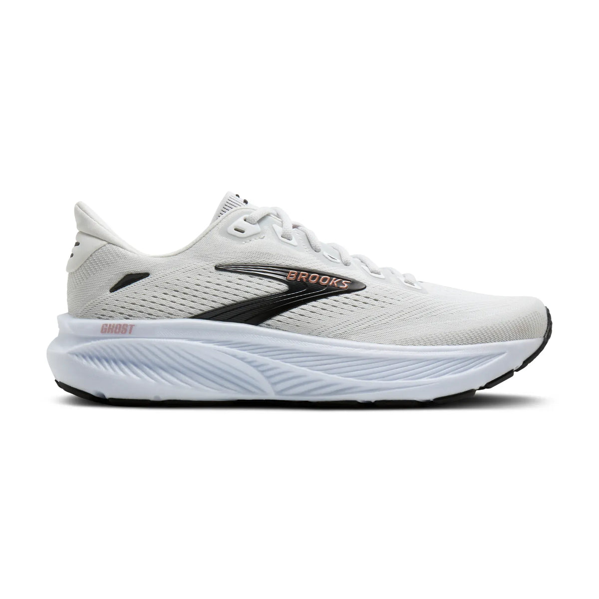 Brooks Women's Ghost 18 105 White/Black/RoseGold