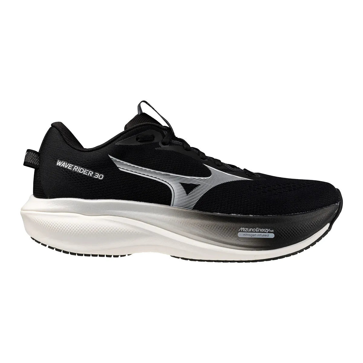 Mizuno Men's Wave Rider 30 9000 BlackWhite