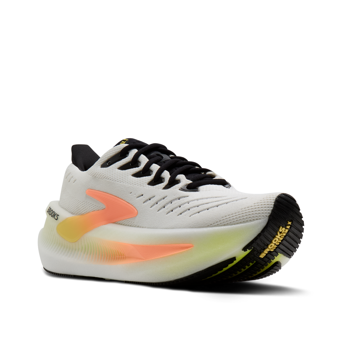 Brooks Women's Glycerin Max 2 196 White/CyberYellow/Nightlife pair angle