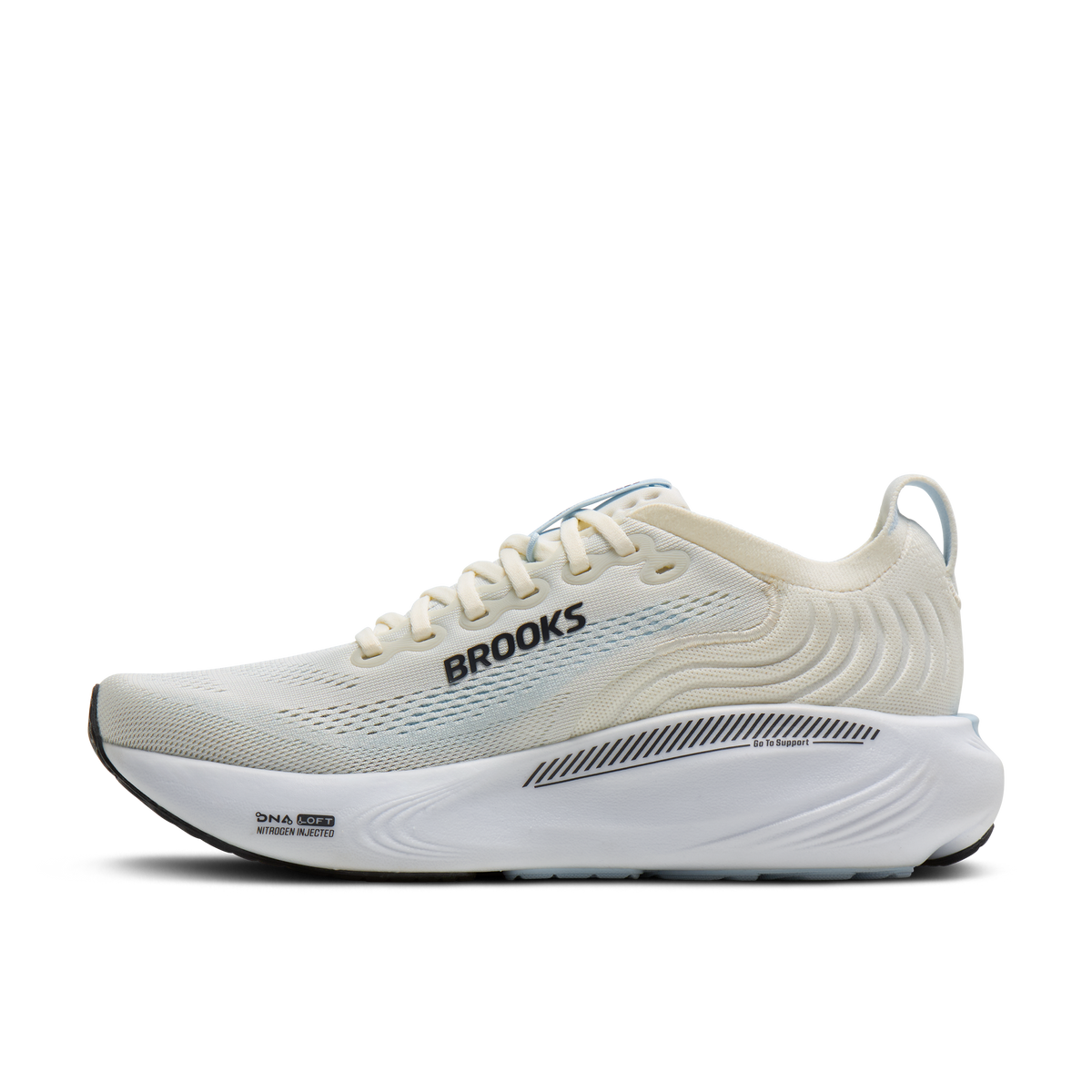 Brooks Women's Adrenaline GTS 25 120 StarWhite/Nantucket/Chrome medial