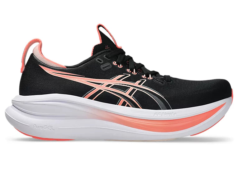 ASICS Women's Gel-Nimbus 28  004 Black/TaroPurple