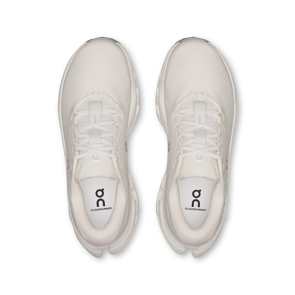 On Running Women's Cloudrunner 3 0924 White/Ivory pair angle