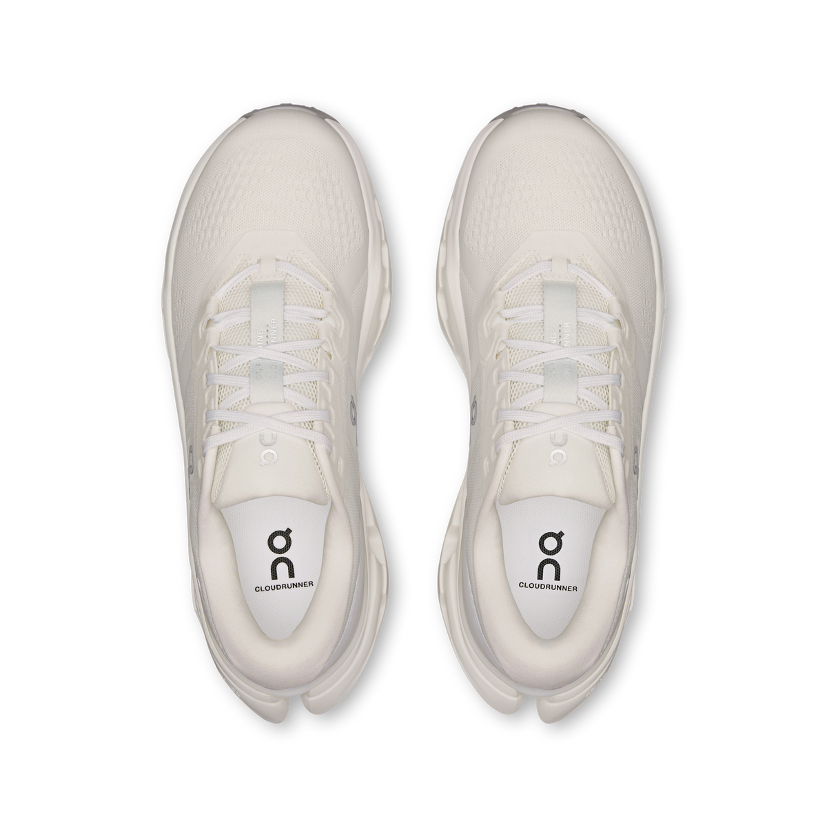 On Running Women's Cloudrunner 3 0924 White/Ivory pair angle