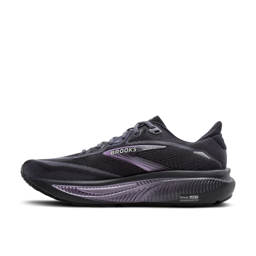 Brooks Women's Ghost 18 058 Ebony/Folkstone/Metallic medial