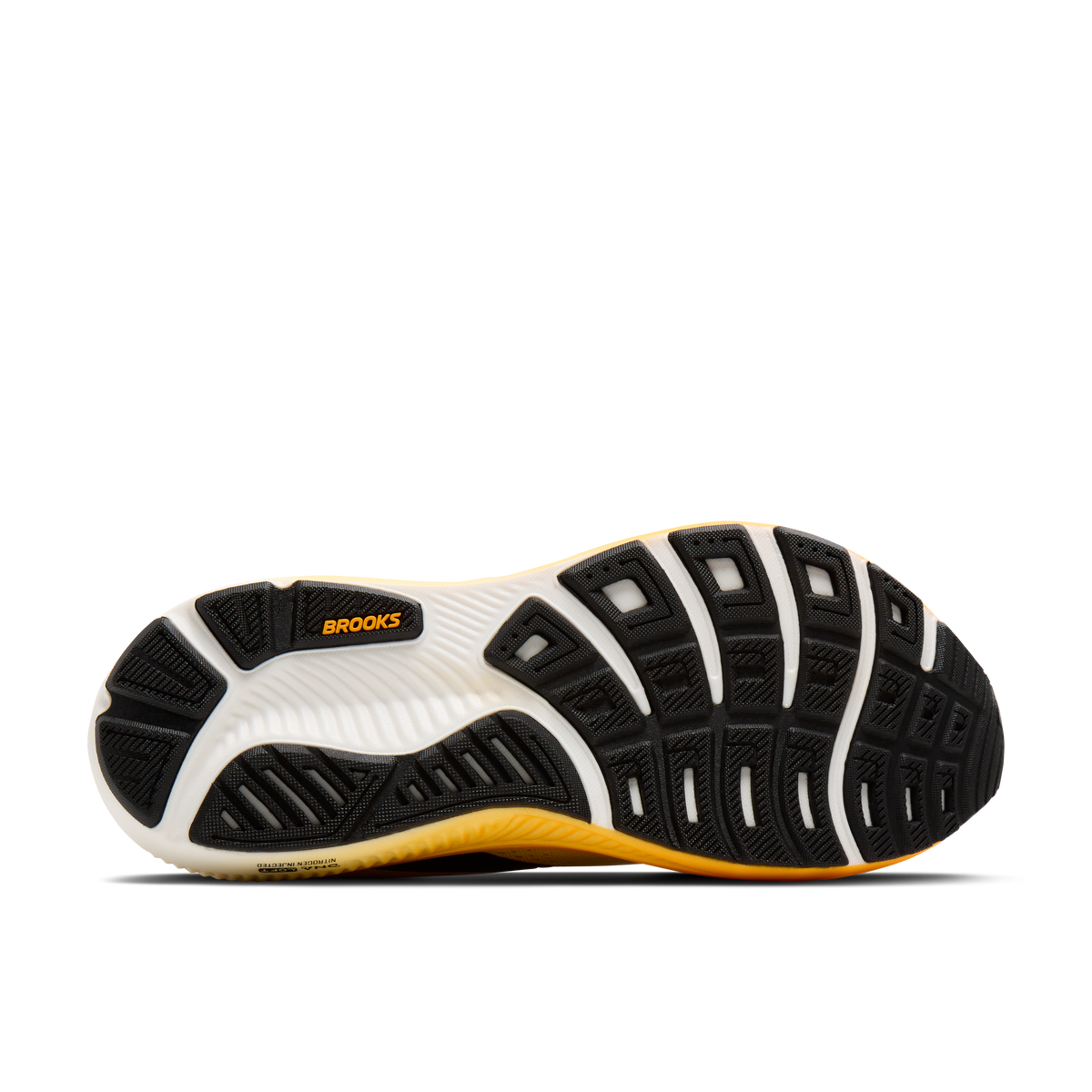 Brooks Men's Ghost 18 281 Rutabaga/Tigerlily/Orange outsole