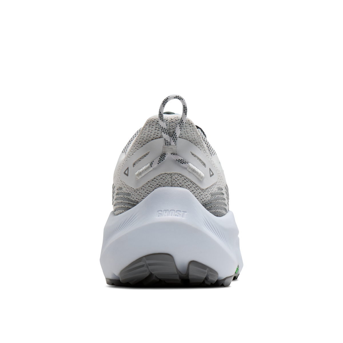 Brooks Men's Ghost Trail 186 White/Grey/Green heel