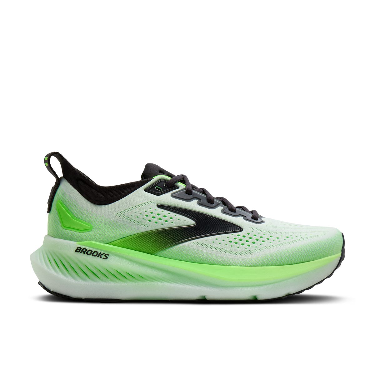 Brooks Men's Glycerin 23 154 White/Phantom/GreenGecko lateral