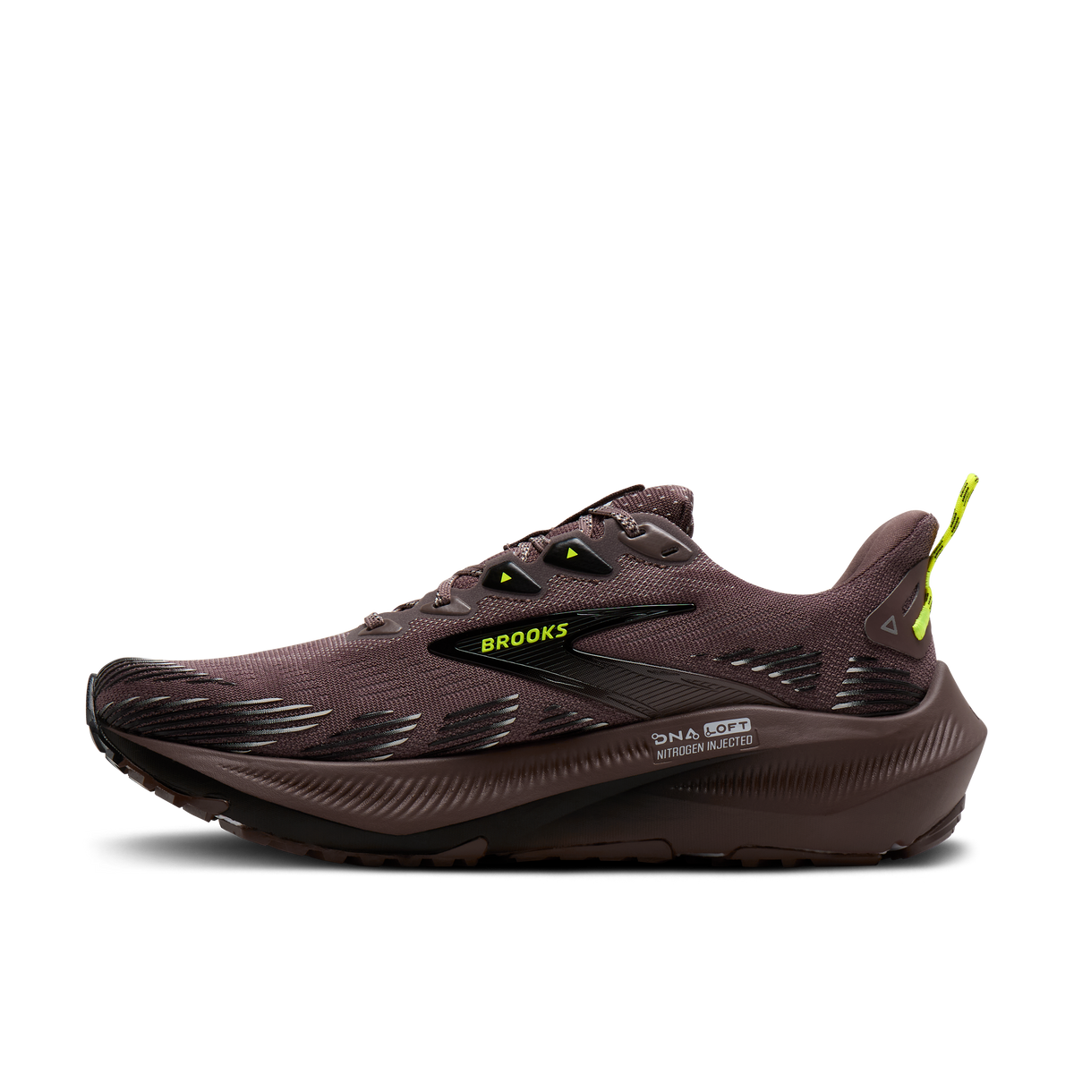 Brooks Men's Ghost Trail 207 Brown/Black/Nightlife medial