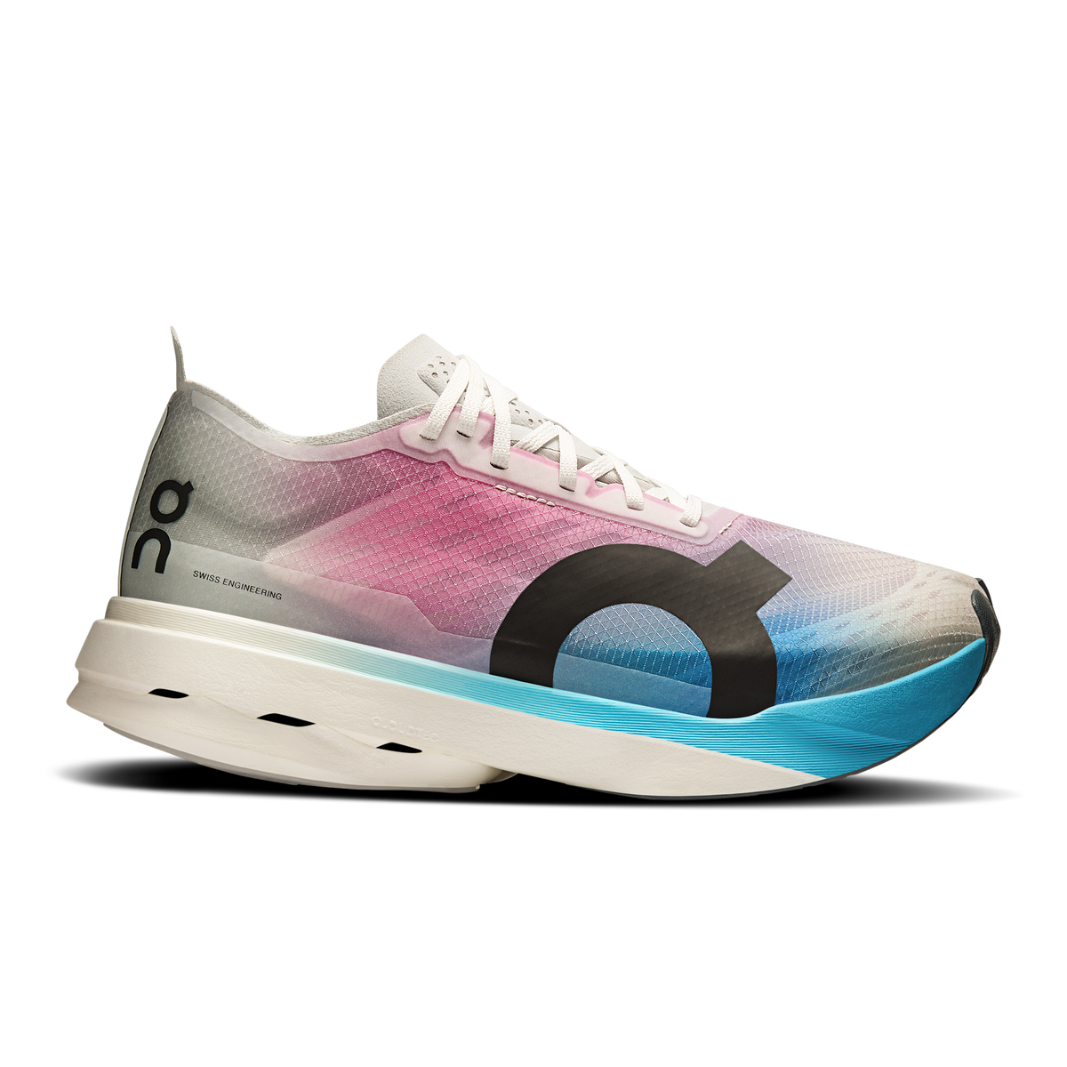 On Running Women's Cloudboom Strike 3195 White/Horizon lateral