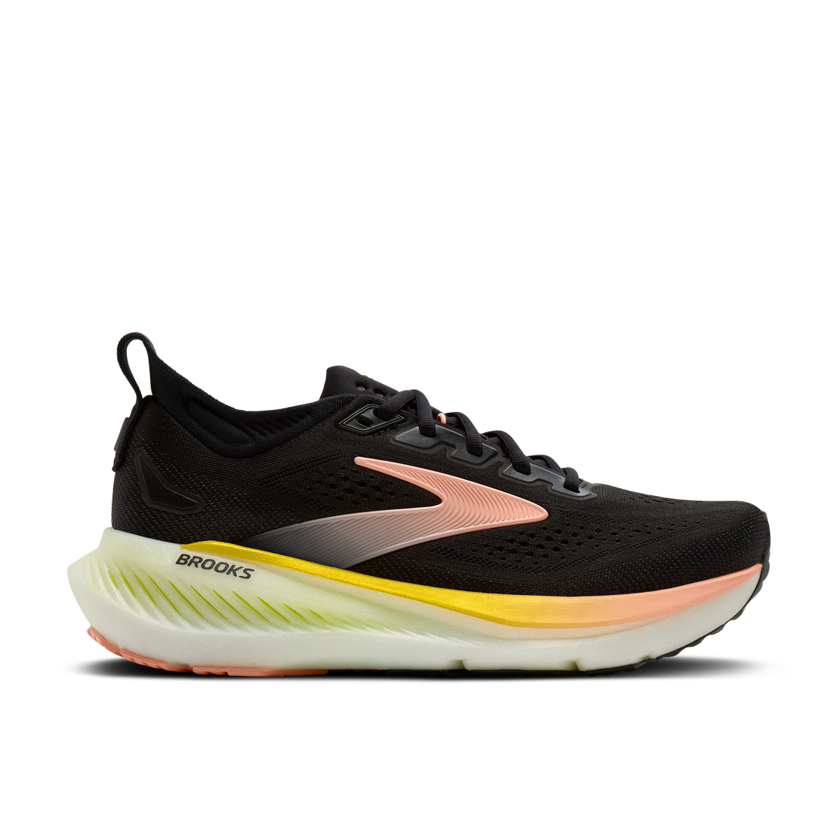 Brooks Women's Glycerin 23 072 Black/Peach/Nightlife lateral