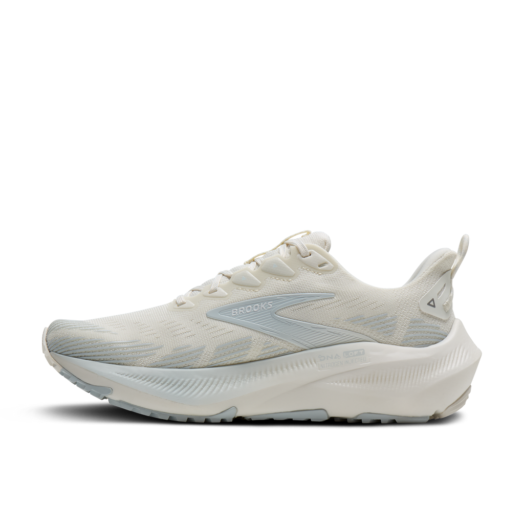 Brooks Women's Ghost Trail 153 Coconut/Bluewash/Skywriting medial