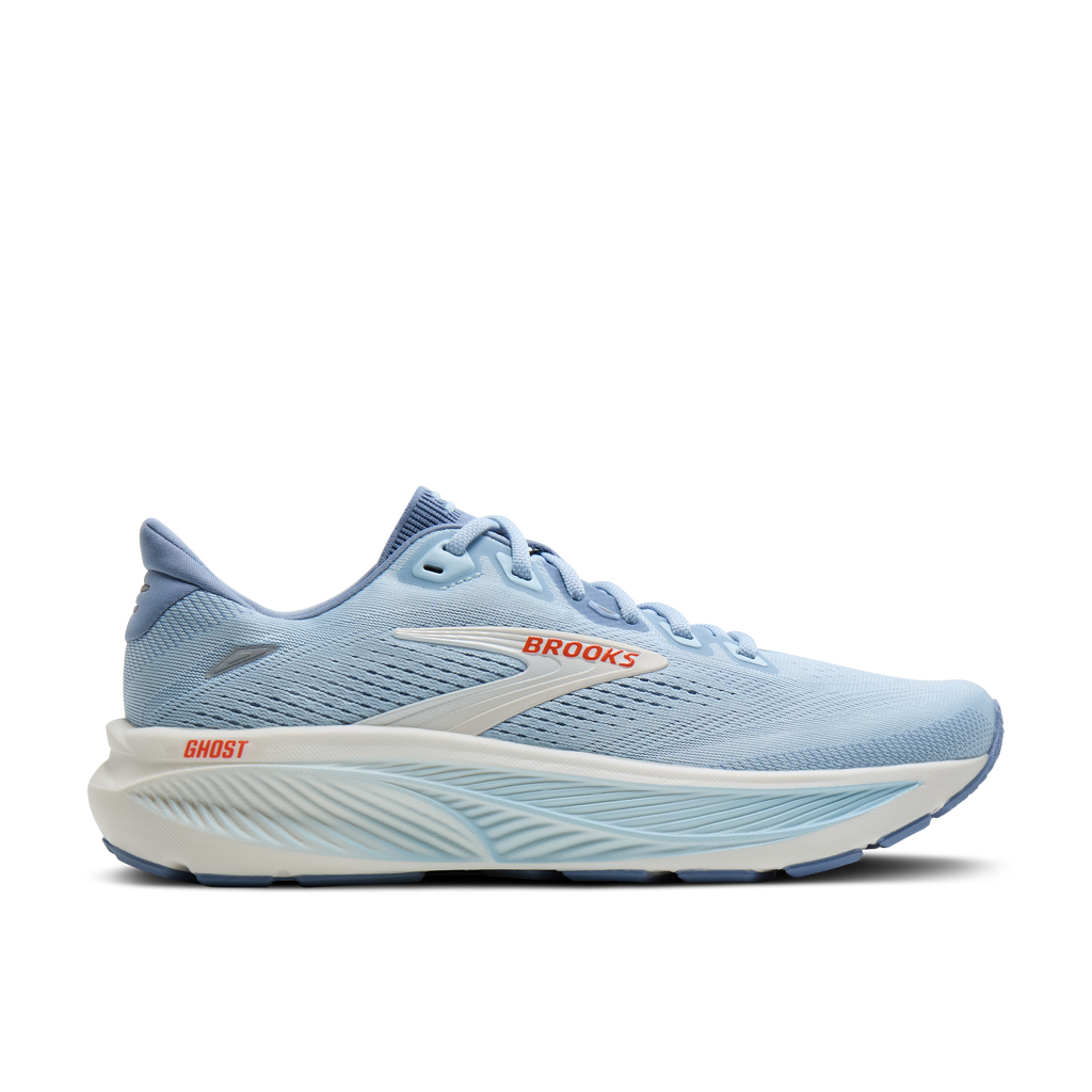 Brooks Women's Ghost 18 473 Nantucket/Tigerlily/Coconut lateral