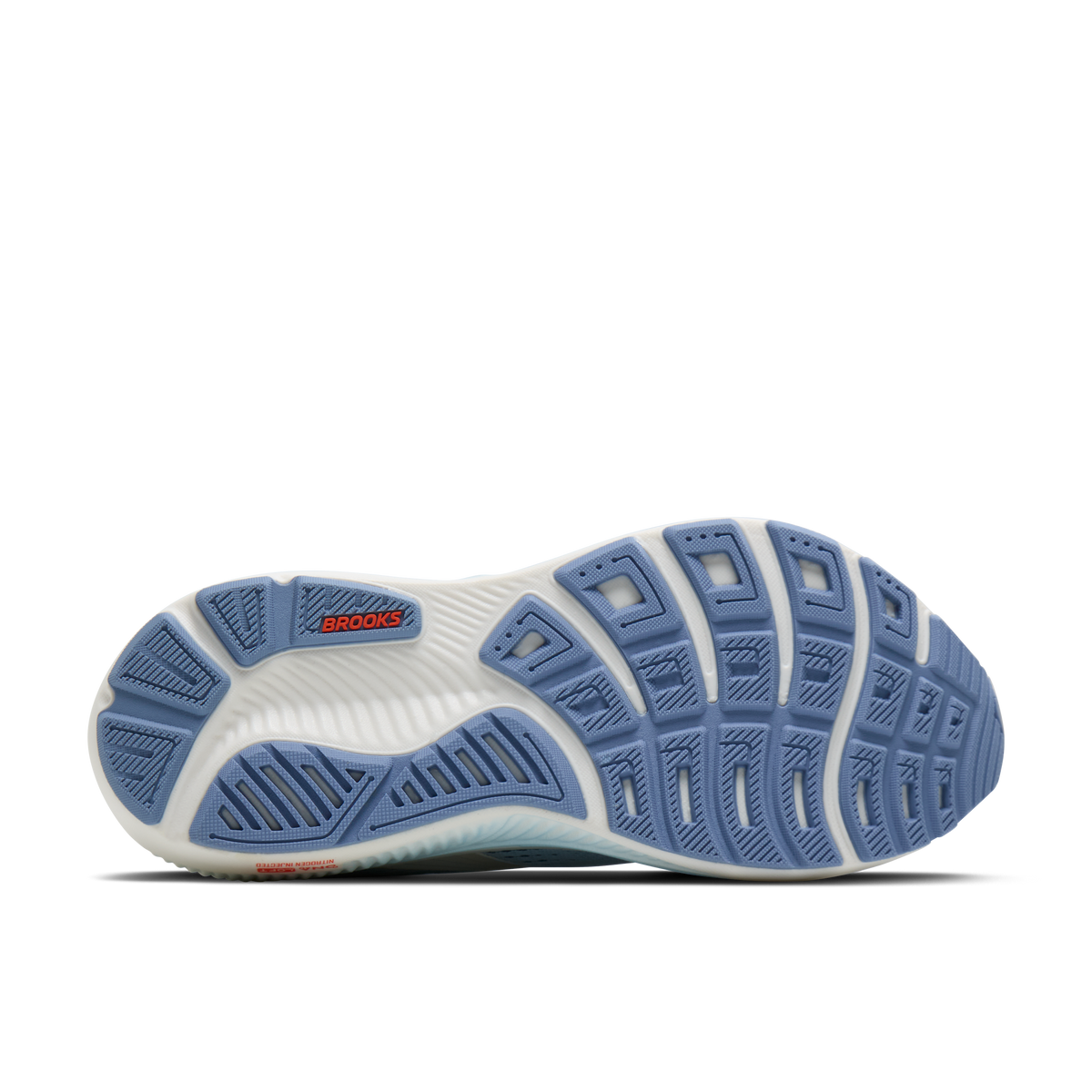 Brooks Women's Ghost 18 473 Nantucket/Tigerlily/Coconut outsole