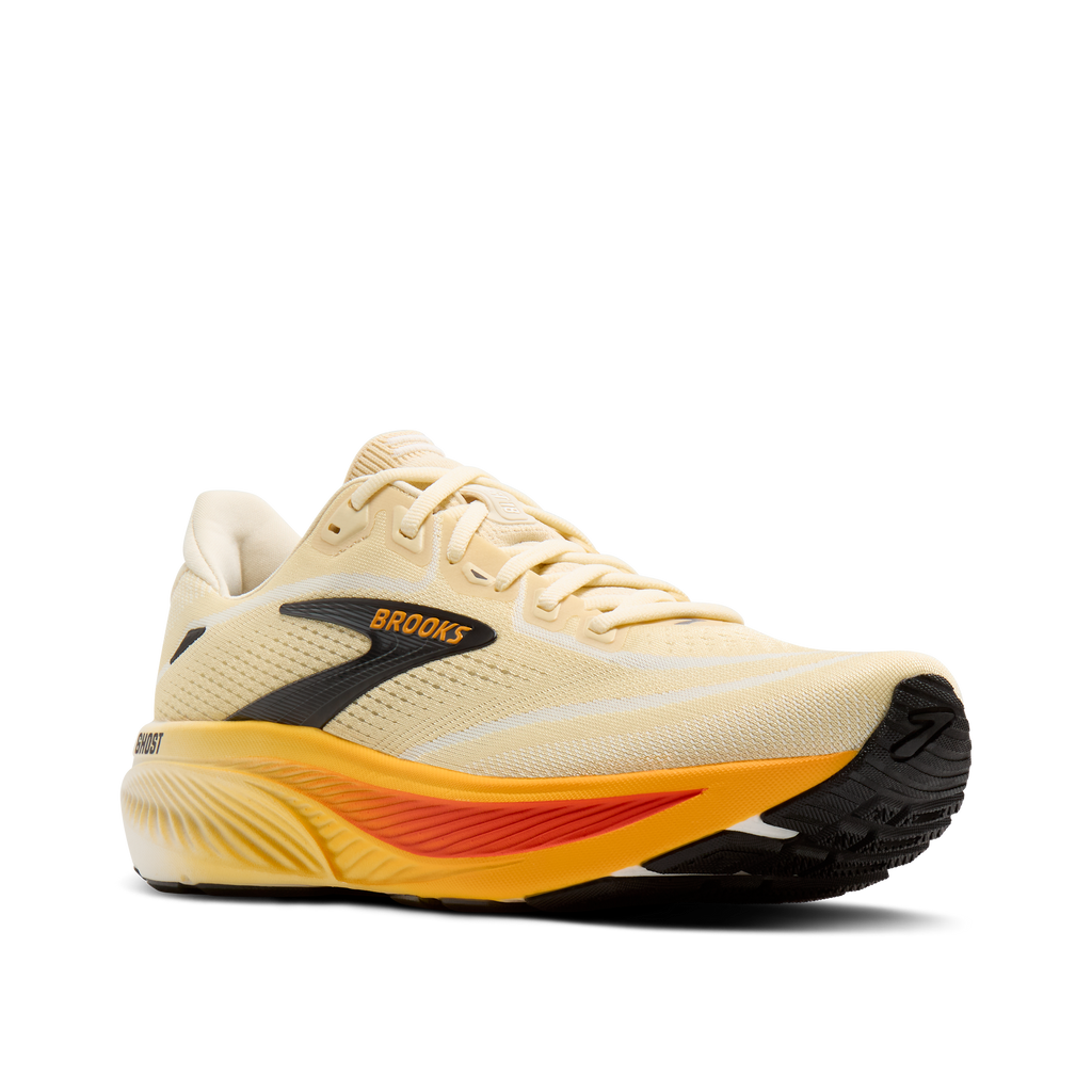 Brooks Men's Ghost 18 281 Rutabaga/Tigerlily/Orange pair angle