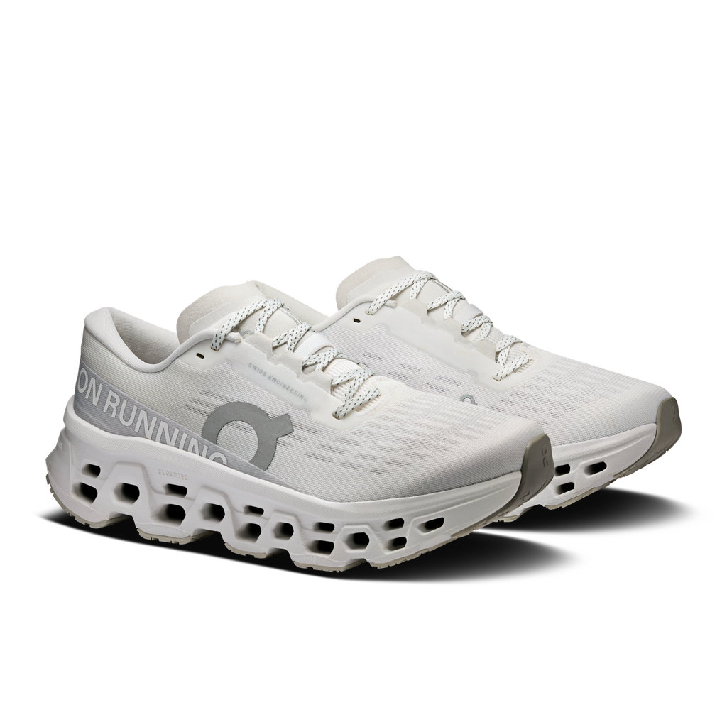 On Running Women's Cloudmonster 3 2852 White/Wolf pair angle