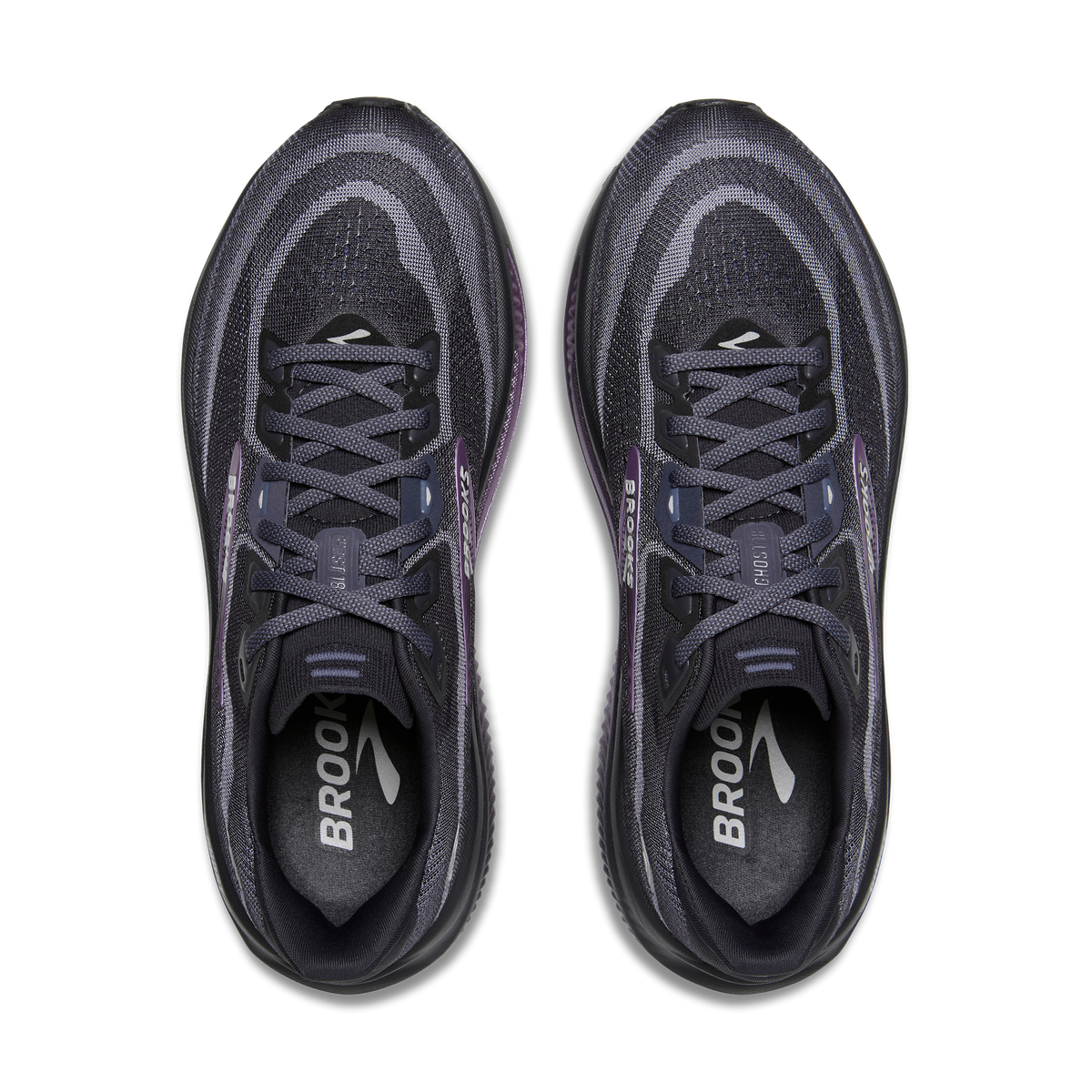 Brooks Women's Ghost 18 058 Ebony/Folkstone/Metallic top