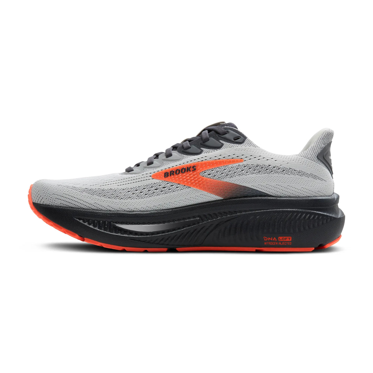 Brooks Men's Ghost 17 048 OysterMushroom/Orange/Ebony