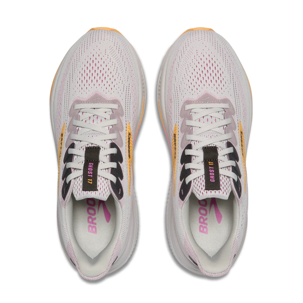 Brooks Women's Ghost 17 070 Oyster/Apricot/Pink