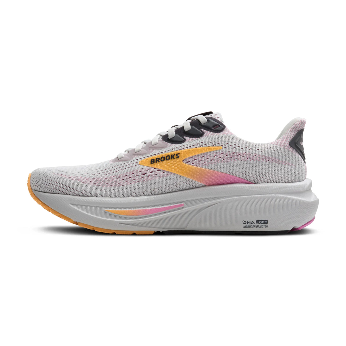 Brooks Women's Ghost 17 070 Oyster/Apricot/Pink