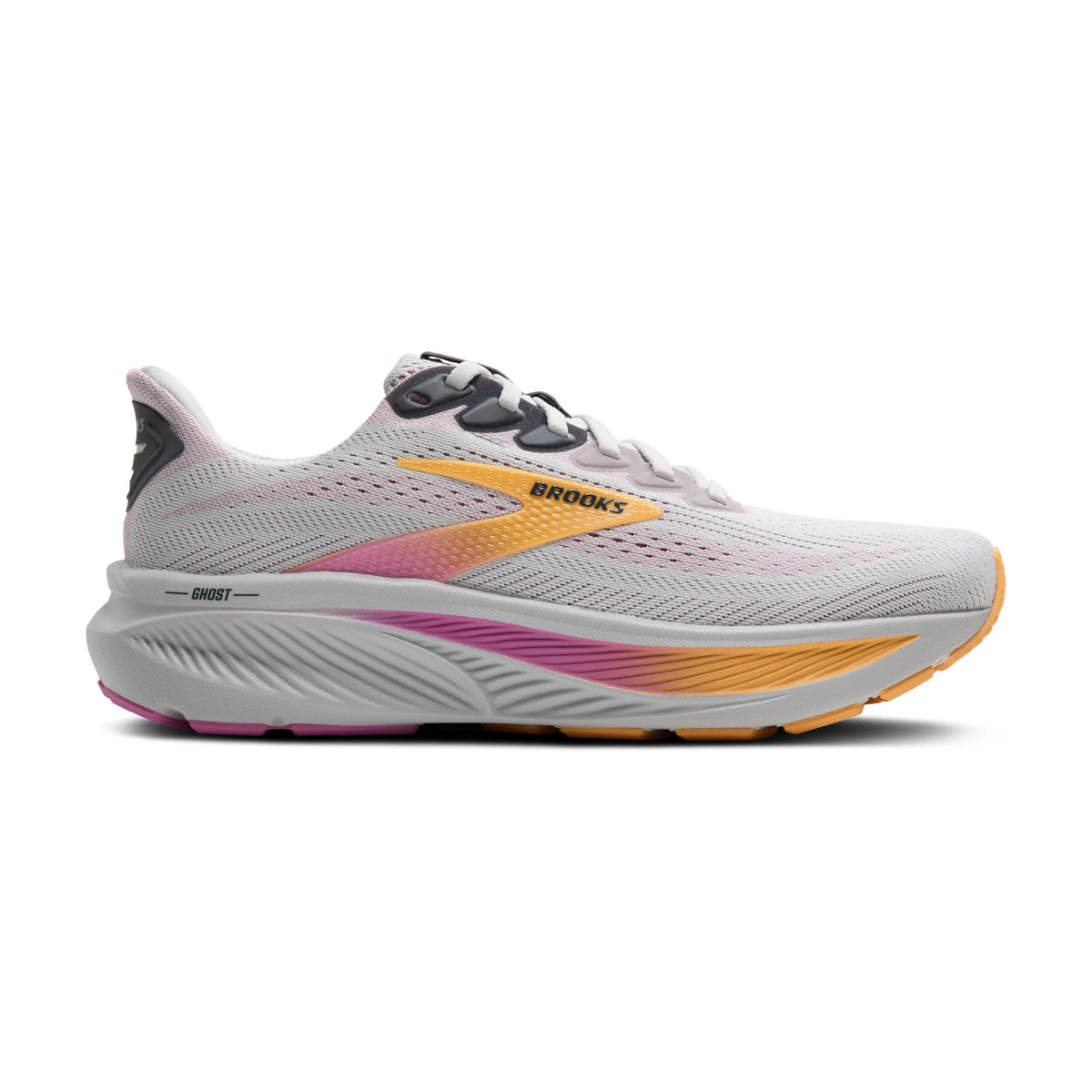 Brooks Women's Ghost 17 070 Oyster/Apricot/Pink