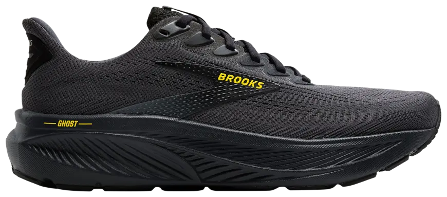 Brooks Men's Ghost 17 059 Ebony/Black/Yellow
