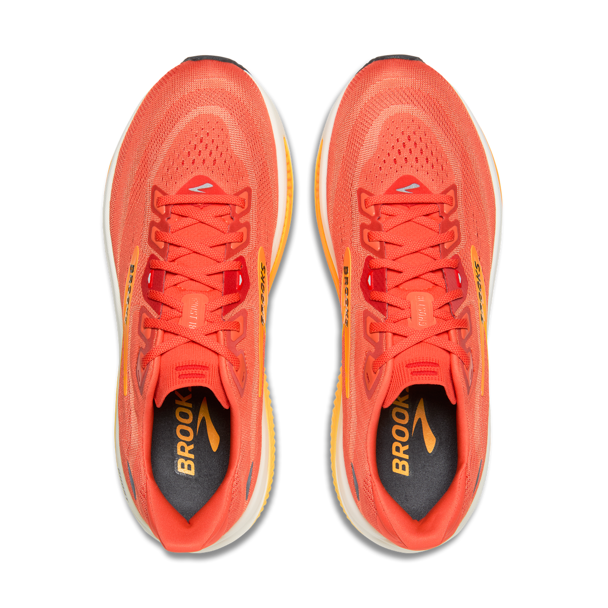 Brooks Men's Ghost 18 846 Tigerlily/Orange/Pearl top