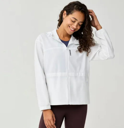 Brooks Canopy Cinch-Waist Jacket White