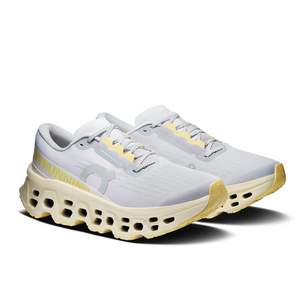 On Running Women's Cloudmonster 3 5259 Glacier/Pollen pair angle