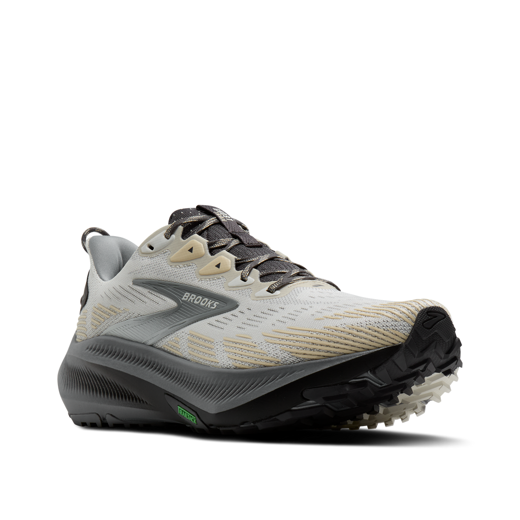 Brooks Men's Ghost Trail 015 Gray/Gray/BleachedSand pair angle